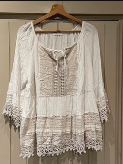 Ibiza blouse , crème/taupe