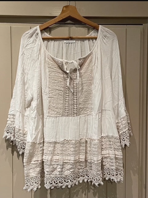 Ibiza blouse , crème/taupe