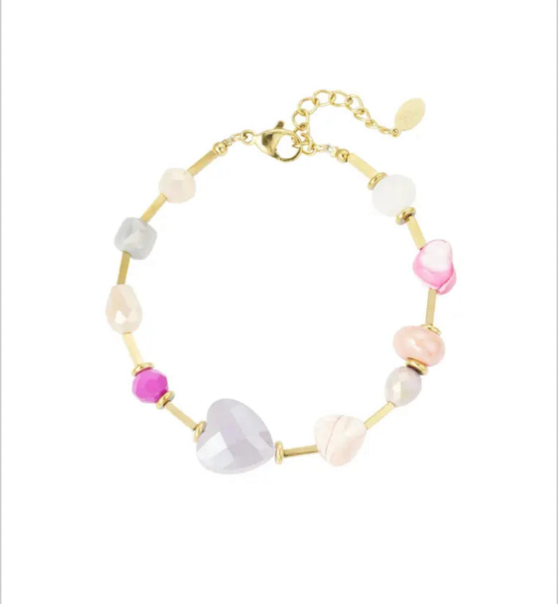 Armbandje 4069488, goud/roze