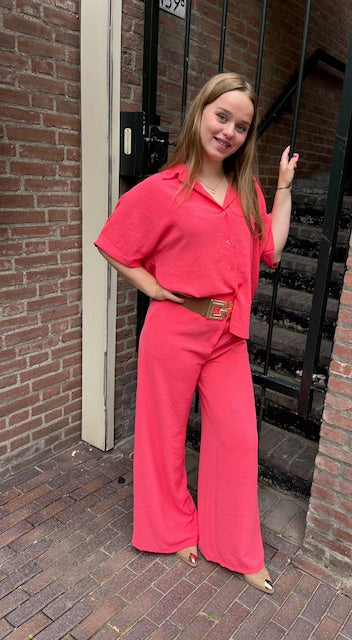 Set blouse met broek , Chany, koraal