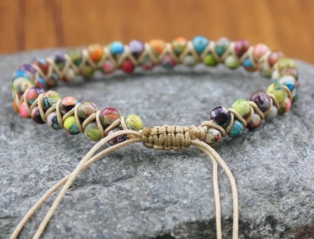 Boho armband multi colour