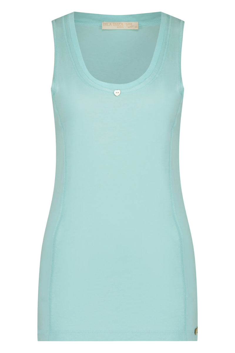 Isla Ibiza Bonita Basic Singlet Isla – Turquoise SKU: 8123609-Light Turquoise