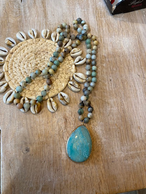 Ketting soft Turquoise steen