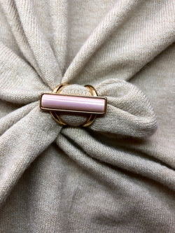 Ring goud/steen roze